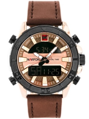 ZEGAREK MĘSKI NAVIFORCE - NF9114 (zn046e) - brown/