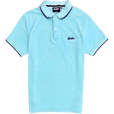 SUPERDRY Koszulka Polo Męska Slim Fit Logowana r L