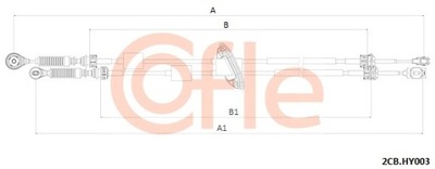 COFLE 2CB.HY003/COF ТРОС ПЕРЕКЛЮЧЕНИЯ КПП