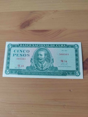 Kuba - 5 Pesos - 1972 - UNC