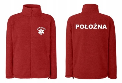 Bluza Polar POŁOŻNA ESKULAP czerwona M