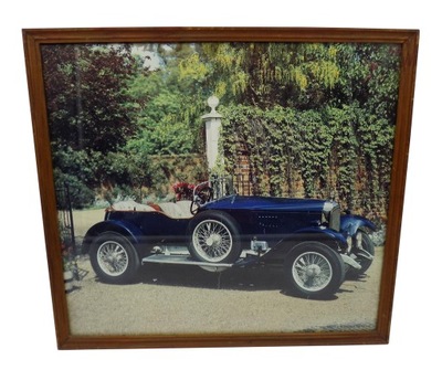 plakat zabytkowe pojazdy 1927 - Wensum Vauxhall