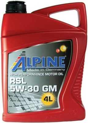 ALPINE RSL 5W30 GM A3/B4 SM/CF ALEMANIA 4L  