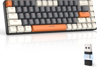 GAMINGOWA KLAWIATURA MECHANICZNA K68 BLUETOOTH 2.4G BLUE SWITCH