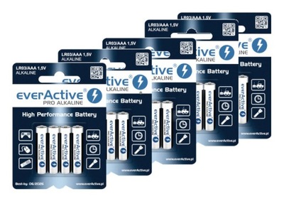 Baterie alkaliczne everActive Pro Alkaline AAA x20