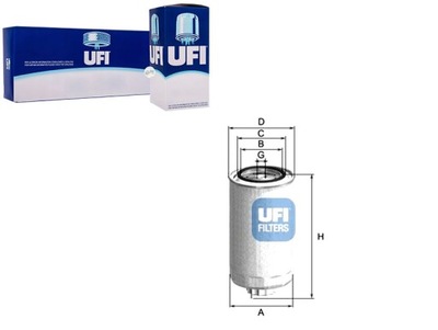 UFI FILTRO COMBUSTIBLES IVECO STRALIS 270-450 03-  