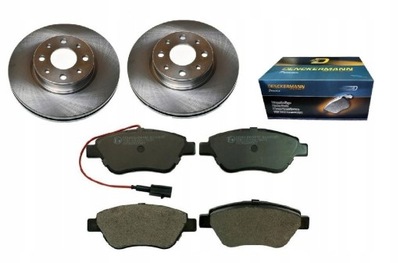 Гальмівні диски гальмівні колодки fiat albea bosch 257mm kpl перед фото №1