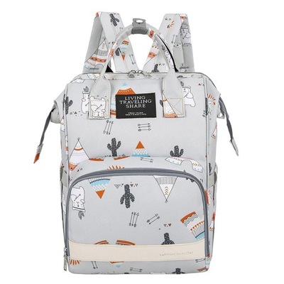 Torba na pieluchy Plecak Mommy Large Light Grey