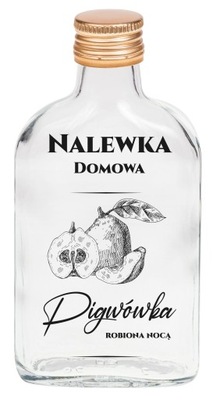 BUTELKA NA NALEWKE PIERSIÓWKA SZKLANA 200ML PREZEN