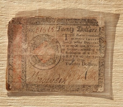 20Dollarów BANKNOT 1779