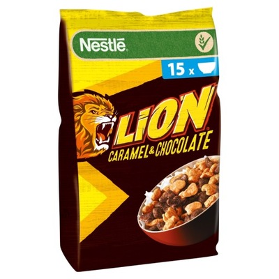 Nestle Lion Płatki karmel i czekolada 450g