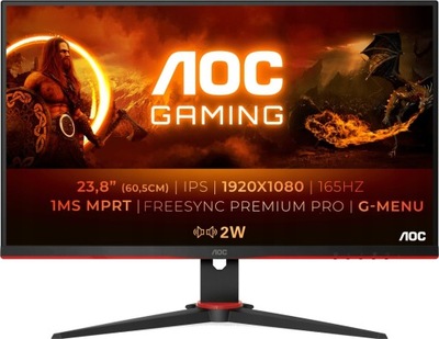 Monitor LED AGON AOC 24G2SP 23,8' IPS/1ms/165Hz