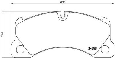 BREMBO P 65 017 KOMPLEKTAS TRINKELIŲ HAMULCOWYCH, STABDŽIAI DISKINIAI 