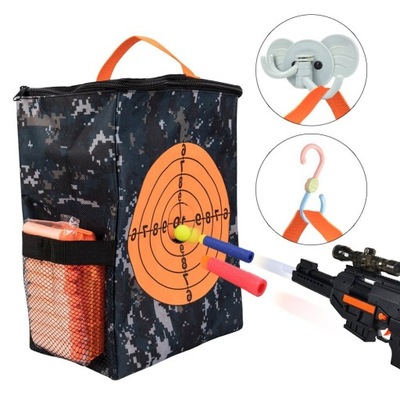 TORBA TARCZA CEL DO WYRZUTNI NERF NA STRZAŁKI MAGAZYNKI AKCESORIA