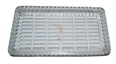 PIĘKNA SZKLANA PATERKA TACKA SZKŁO