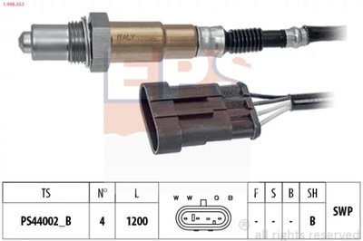 1-998-353 ЗОНДА ЛЯМБДА ALFA 1,4-2,0 TS фото