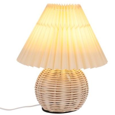 Lampka nocna do sypialni Lampka na biurko Rattan Prezent