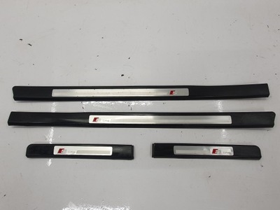 Audi a3 8p s-line накладка порог правый задняя фото №1