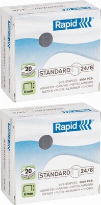 ZSZYWKI Rapid Standard 24/6 srebrne 5000 SZT x 2