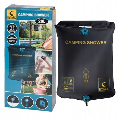 Prysznic turystyczny Froyak 03167 20 l prysznic camping namiot