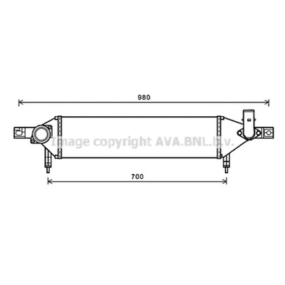 РАДІАТОР ПОВІТРЯ DOŁADOWUJĄCEGO AVA QUALITY COOLING DN4409