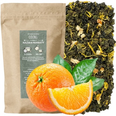 Herbata Oolong POMARAŃCZA 50g cynamon nagietek