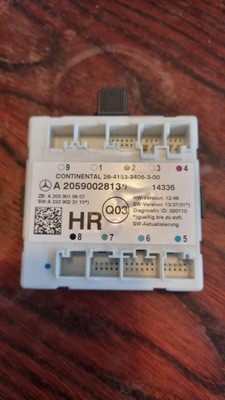 W205 c200 модуль блок керування двері a2059002813 фото №1