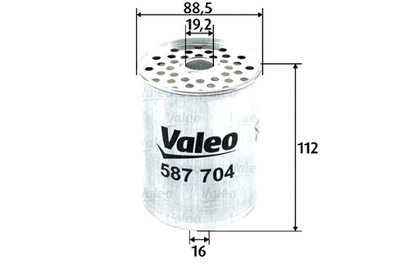 VALEO ФІЛЬТР ПАЛИВА - ДИЗЕЛЬ PEUGEOT 605 2.1 ДИЗЕЛЬ 4 1990-6 1994