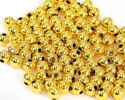 Perełki perły koraliki metaliczne, metalizowane 10mm/50gram, 6 kolorów