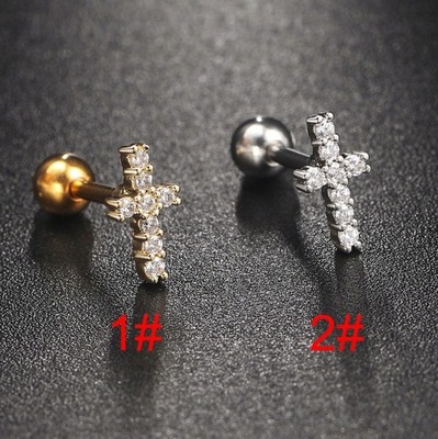 1PC Flower Star Cross Tragus Piercing Stainle