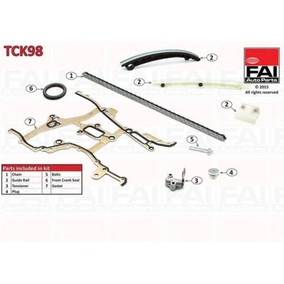 JUEGO CADENA DISTRIBUCIÓN FAI AUTOPARTS TCK98  