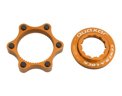 Quaxar CNC Centerlock na 6 śrub adapter złoty