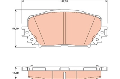 КОЛОДКИ ГАЛЬМІВНІ - КОМПЛЕКТ GDB3460