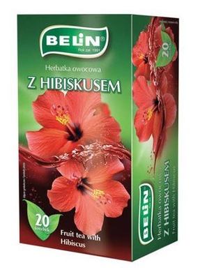 BELIN Herbata hibiskus, 20 torebek