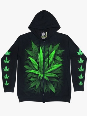 Bluza MARIHUANA ZIOŁO ROCK EAGLE HF075 S