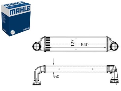 ИНТЕРКУЛЕР BMW 3 E46 X3 E83 2.0 2.0D 3.0D 10.99-08.10 MAHLE