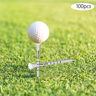 100 szt. Uchwyt na piłkę golfową Symulator golfa Tees Stabilność Koszulki golfowe na 83 mm