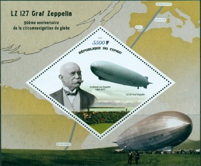 Sterowce Zeppelin lotnictwo #CON1954