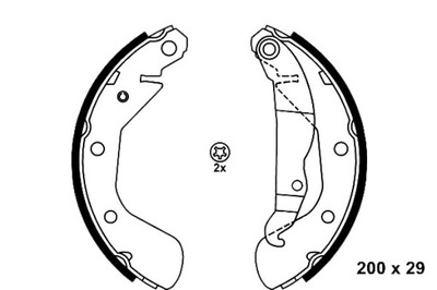 BRAKE SHOES BRAKE OPEL CORSA C 00-06 (-ABS 03.0137-0395 ATE - milautoparts-fr.ukrlive.com