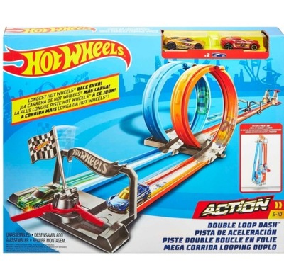 HOT WHEELS ZESTAW PODWÓJNY TOR Z PĘTLĄ GFH85