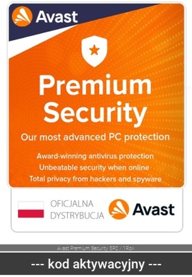Antywirus Avast Premium Security 5PC / 1Rok