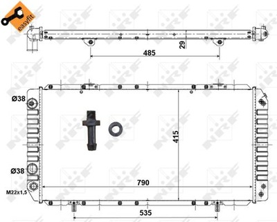 AUŠINTUVAS VANDENS NRF 52062 