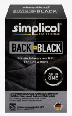 Simplicol Back to Black farba do tkanin czarny DE