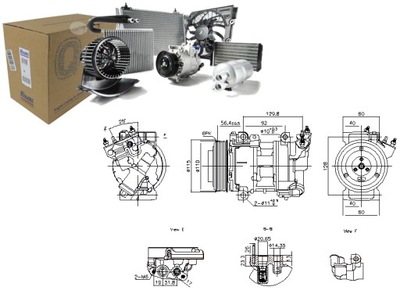 COMPRESOR DE ACONDICIONADOR DS DS 4 DS 5 CITROEN BERLINGO BERLINGO  