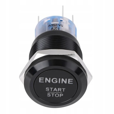 BOTÓN DE ARRANQUE START ENGINE 12V DIODO LUMINOSO LED  