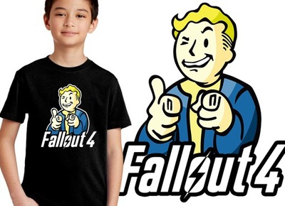 FALLOUT VAULT-TEC NUKA KOSZULKA JUNIOR 3-4 LATA