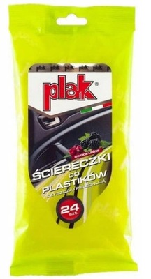 Plak ŚCIERECZKI DO PLASTIKÓW ścierki kokpit 24 szt