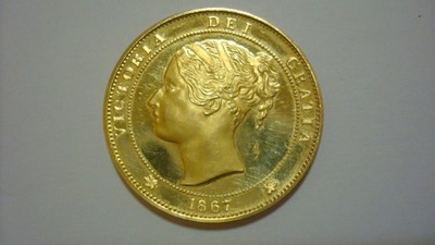 Medal 100 lat Kanady 1967 złoto 17,6 grama