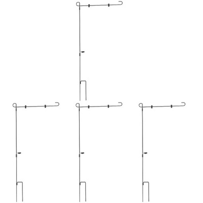 SŁUPY OGRODOWE PODSTAWKI NA ROŚLINY FLAGA ZEWNĘTRZNA 4 SZT
