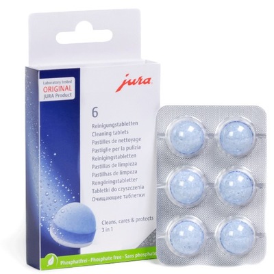 Tabletki czyszczące JURA 24225 3-fazowe DO EKSPRESU 6 szt.